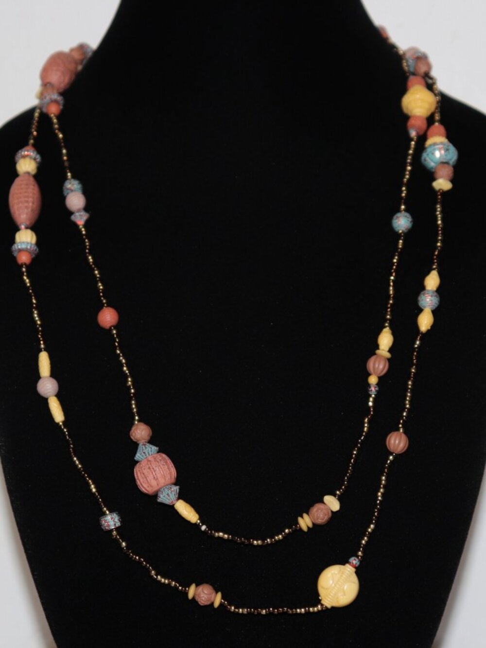 🌈✨ Seed Bead & Mixed Bead Necklace · 52" · No Clasp